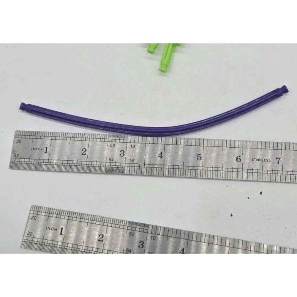 11 Flexible KNEX RODS Mixed Standard Replacement Parts Green Blue Purple Orange